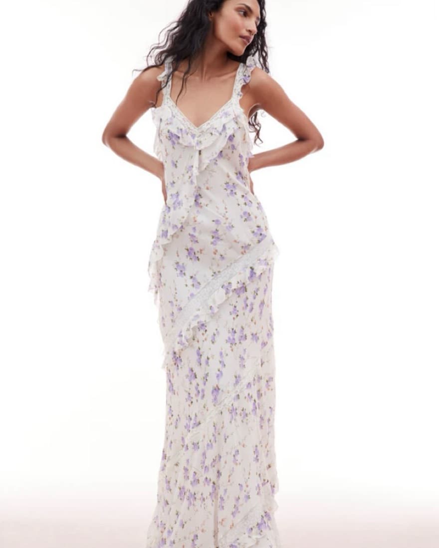 Love Shack Fancy Flutter Sleeve Maxi  - Image 1