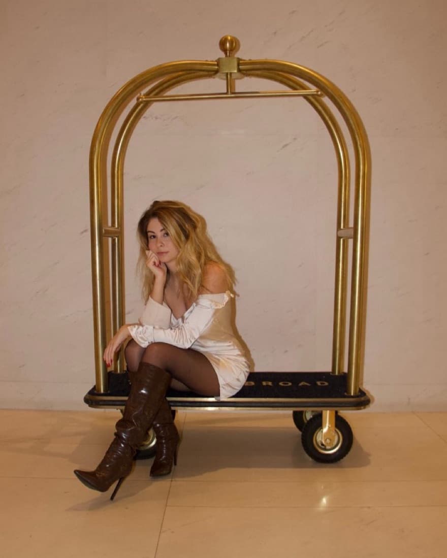 Champagne Mini Dress - Image 3