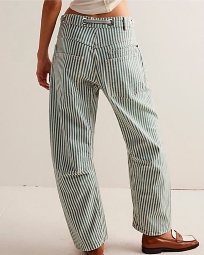 We the Free Striped Moxie Barrel Jeans - Image 5
