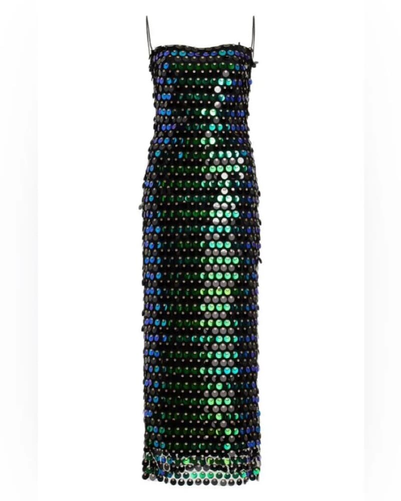 Ilkyaz Ozel Sequined Midi Dress - Image 4