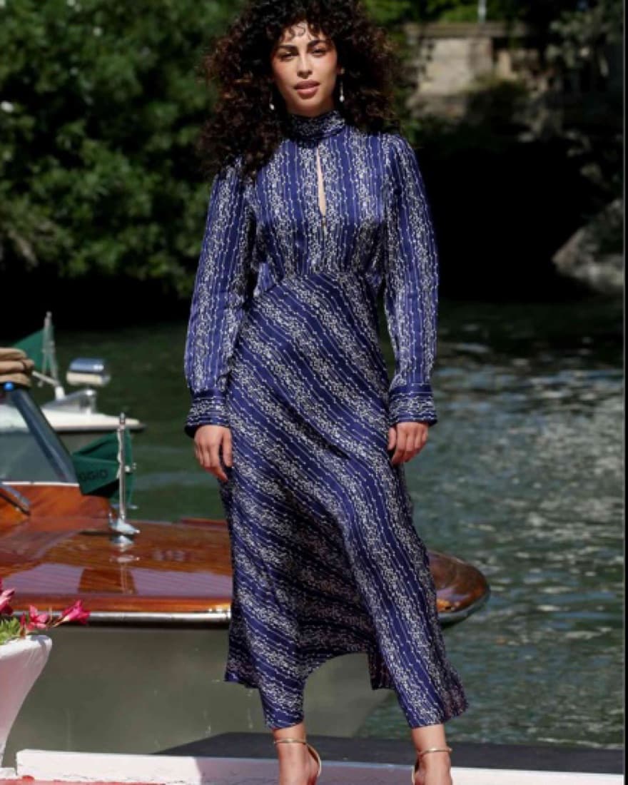 Elegant Embroidered Maxi Dress - Image 1