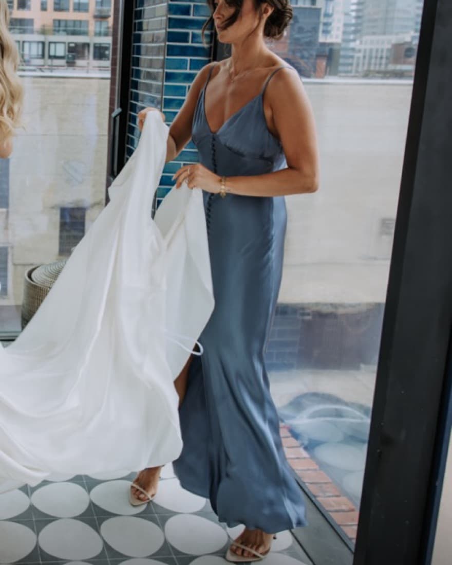 Shona Joy La Lune Slip Dress - Image 4