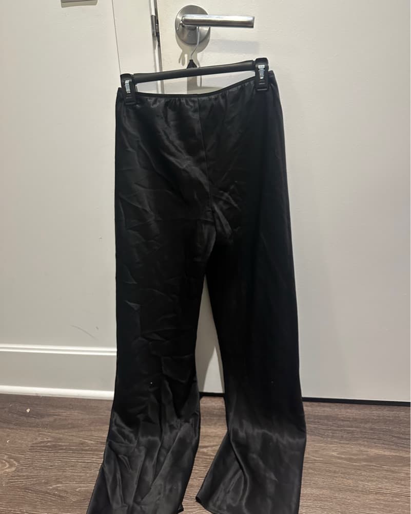 Reformation Satin Mid Rise Bias Pant - Image 3