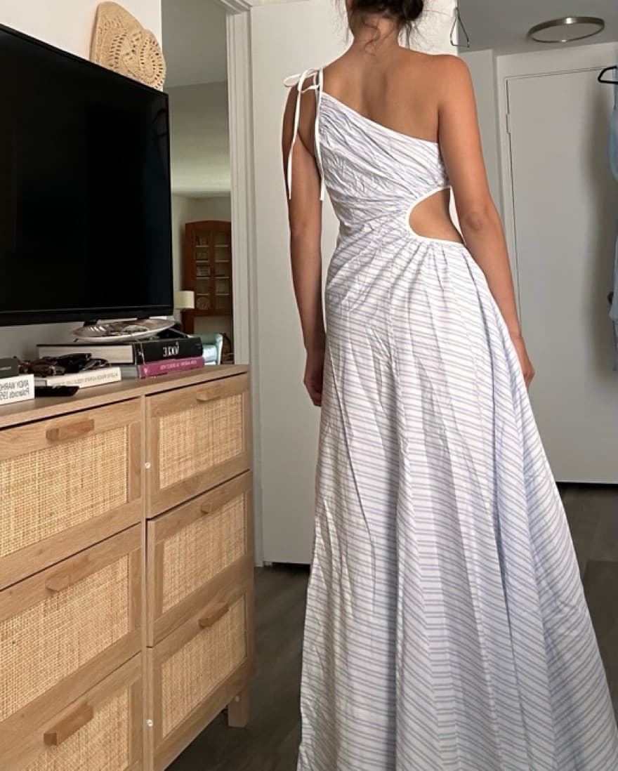 STAUD Striped Dress - Image 3