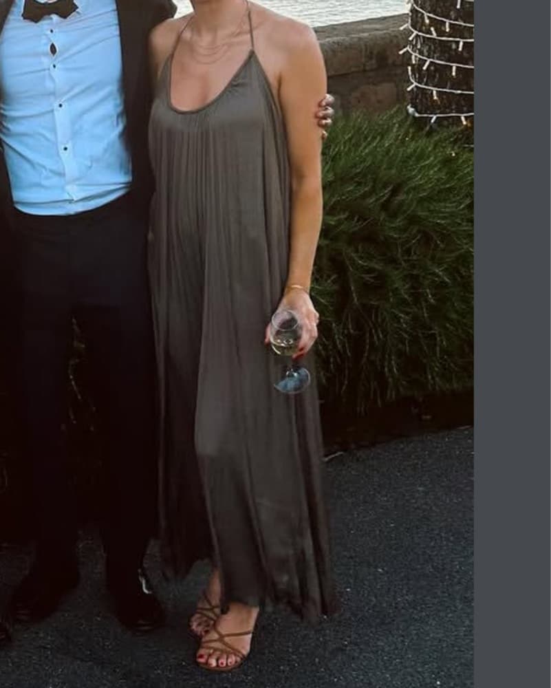 Flowy Brown Zara Dress - Image 2