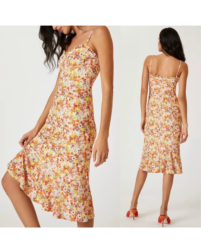 Hutch Vibrant Floral Midi Dress - Image 2