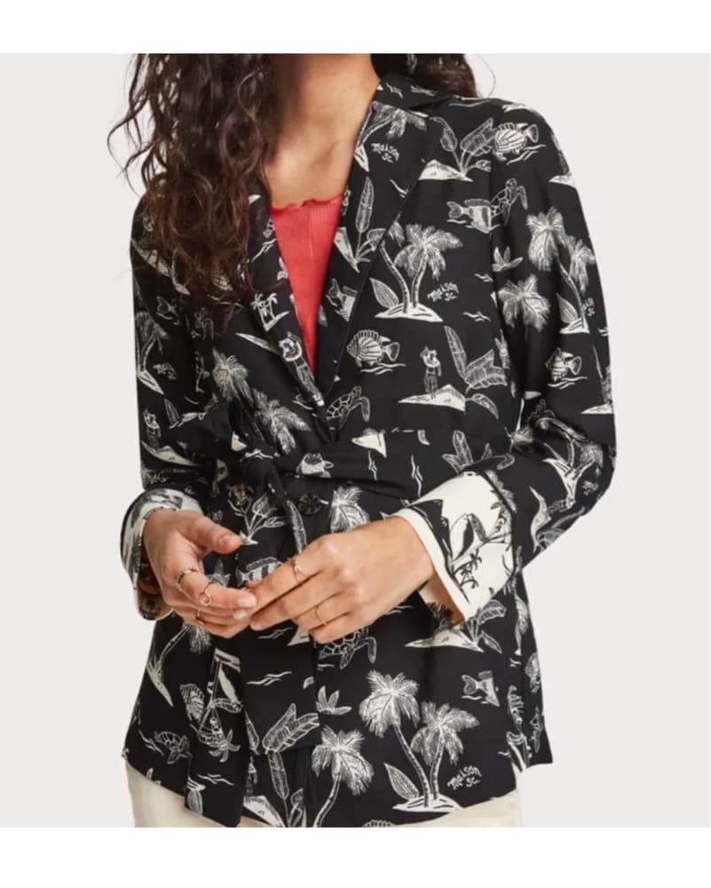 Scotch & Soda belted Blazer Top - Image 3