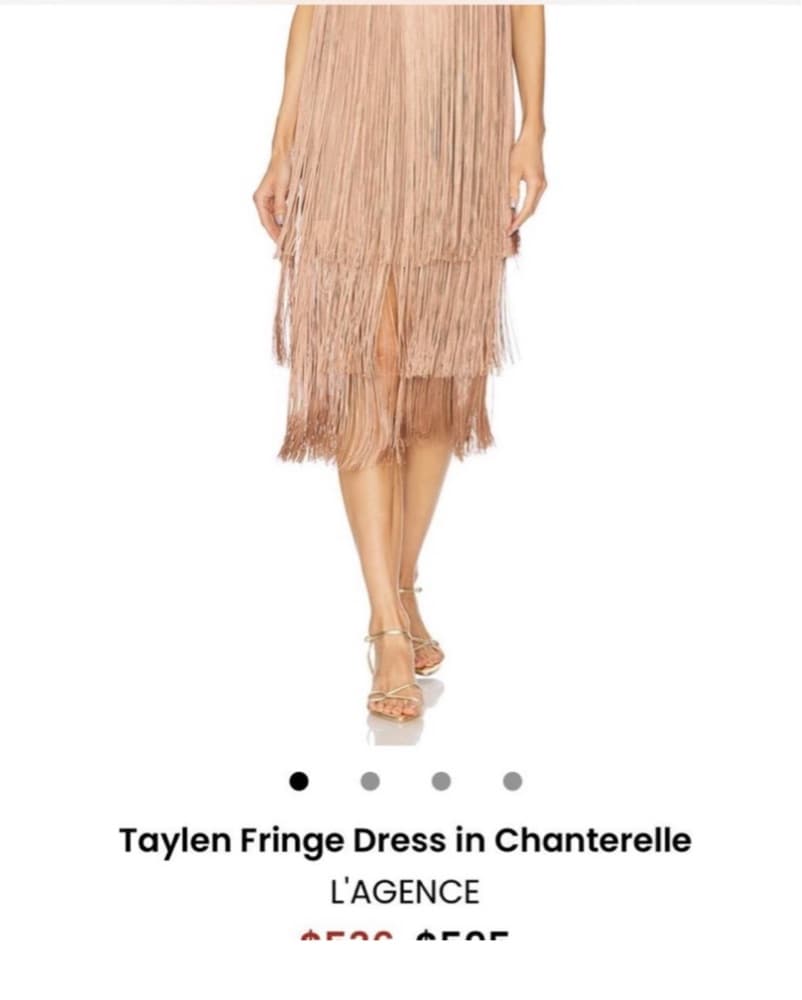 L’agence Fringe Midi Dress  - Image 3
