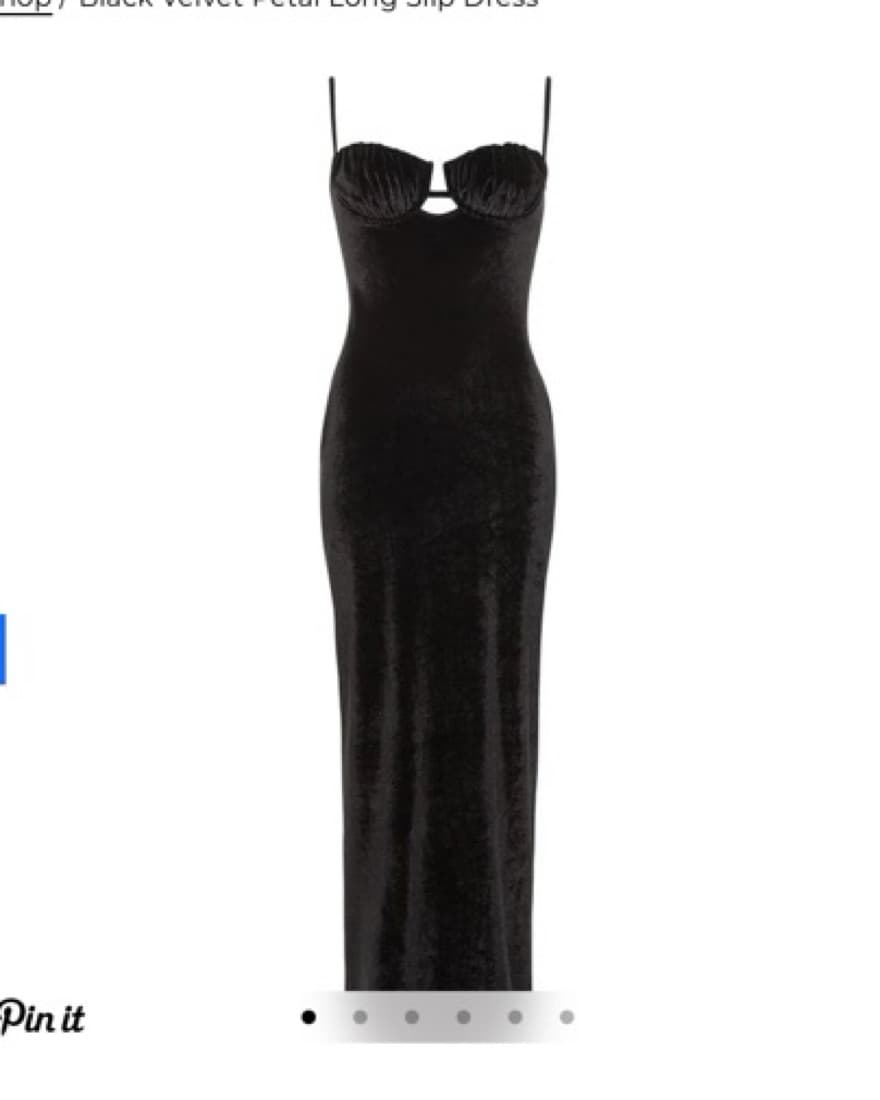 Montce Black velvet Pedal dress- Size XS - Image 4