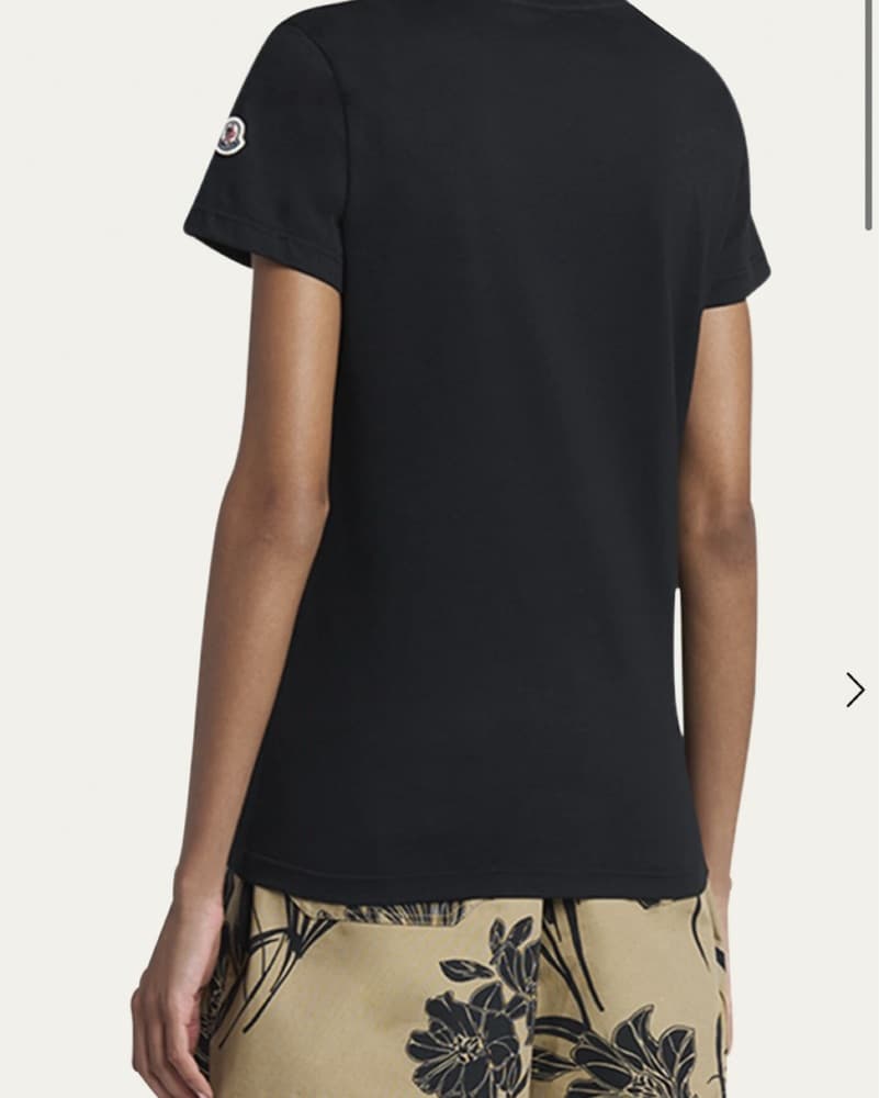 Moncler Short Sleeve Black T Shirt - Image 1