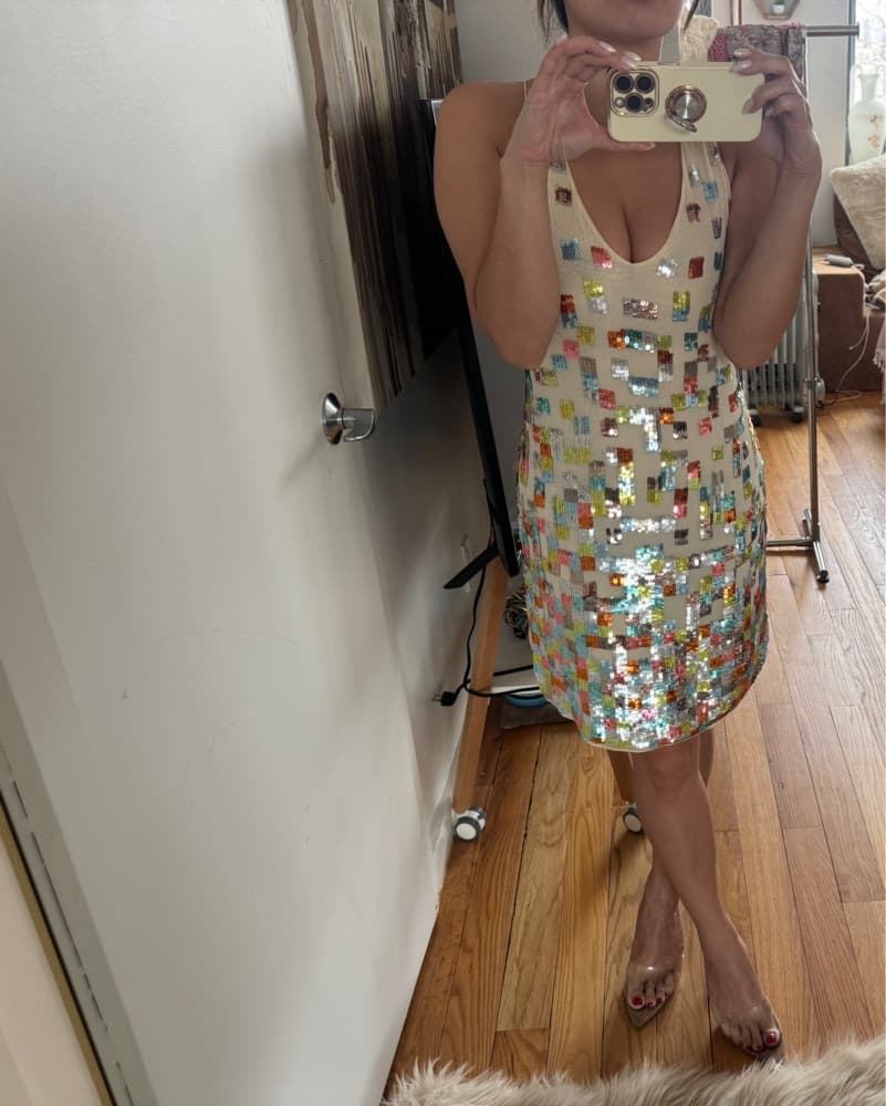 San&Soni Sequin Embellished Dress - Image 2