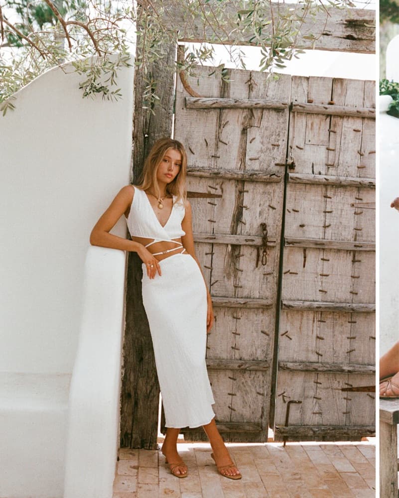 White Two Piece - Myra Set Sabo - Image 2