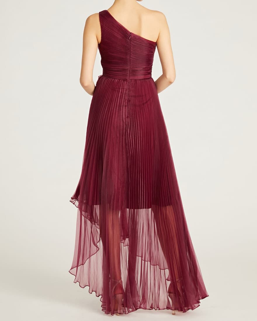 Geneva Organza One Shoulder Gown - Image 3