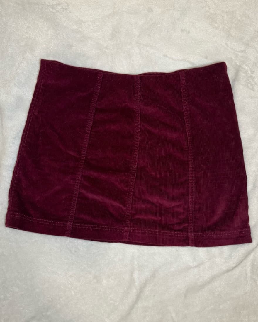 Red Corduroy Wild Fable Skirt - Image 3