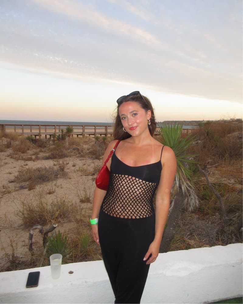 Captivating Mesh-Paneled Dress  - Image 2