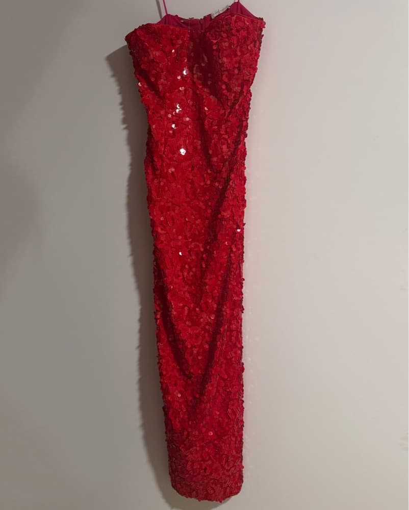 Ramy Brook Sequin Red Dress - Image 1