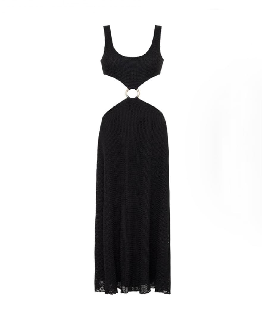 Black Cutout Cover Up Dress - Image 2