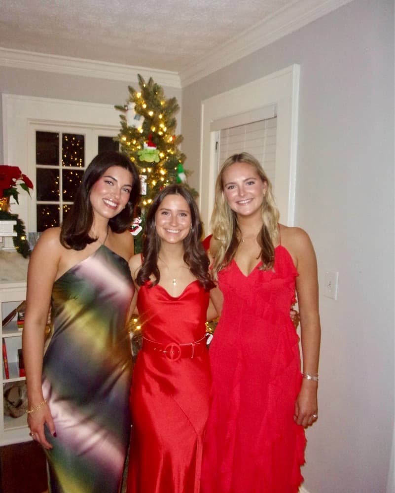 Nicholas Red Simone Belted Silk Gown - Image 3