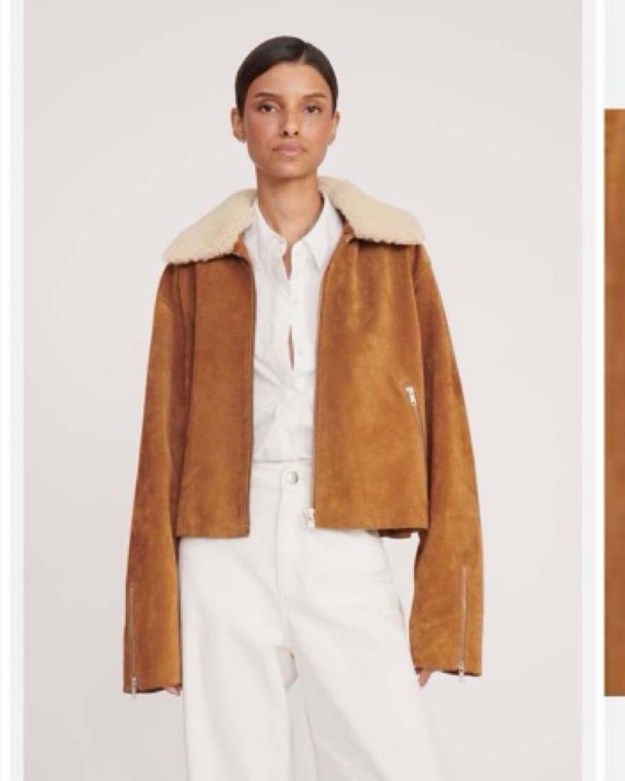 Staud Fur Collar Jacket - Image 3