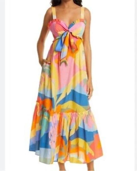 farm rio tropical sunset maxi dress - Image 1