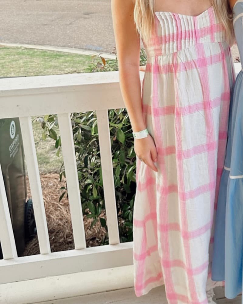 Maeve Linen Maxi Dress - Image 1
