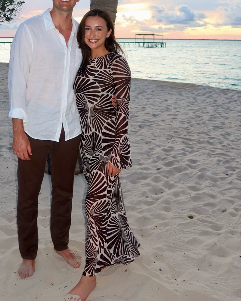Lottie Maxi Dress in Coco Shell   - Image 1