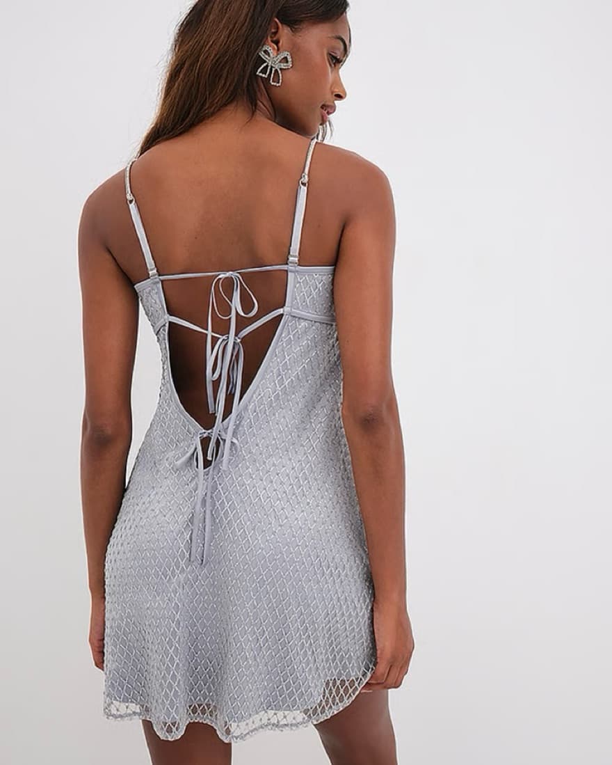 For Love And Lemons - Glitter Slip Dress - Image 3