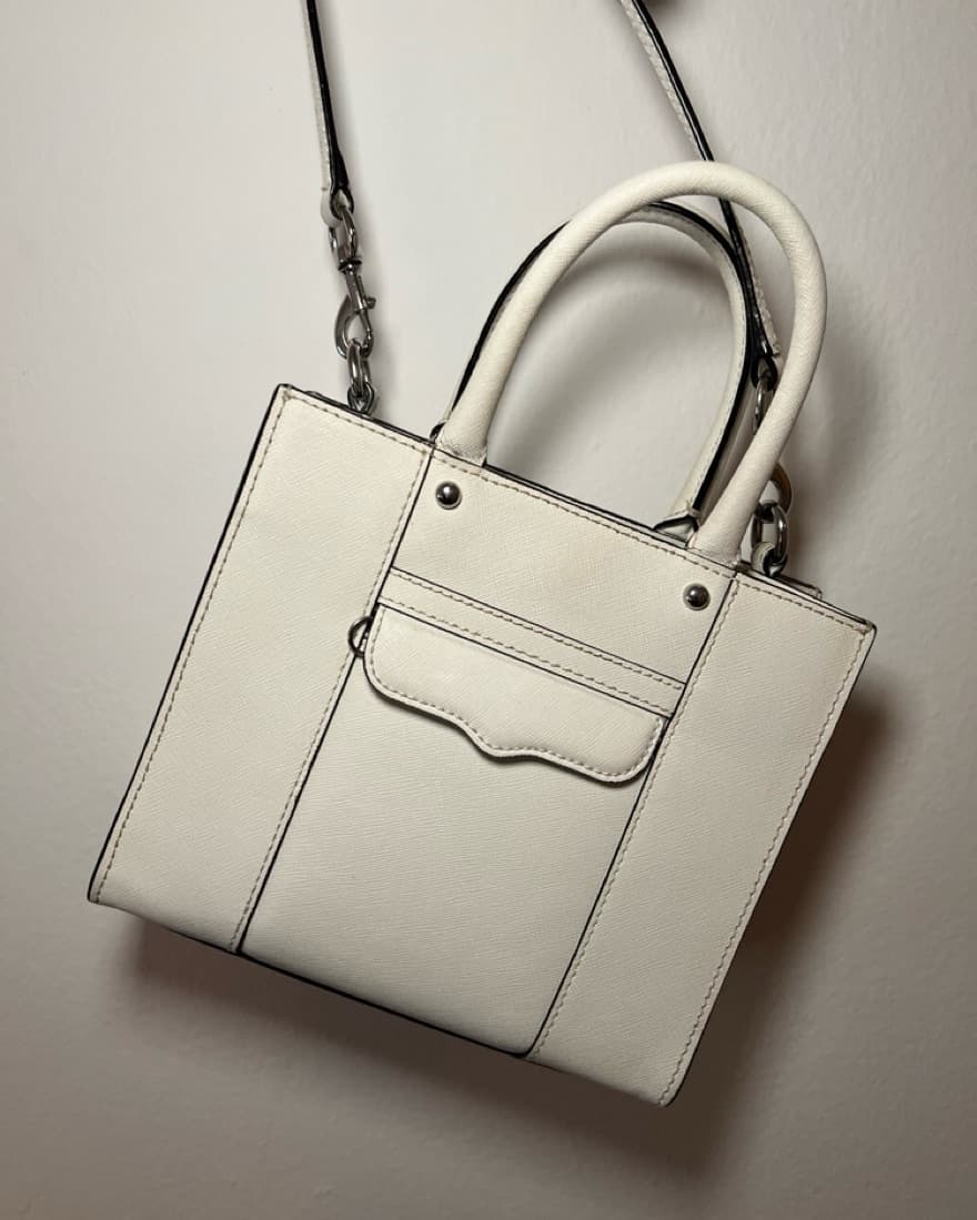 Rebecca Minkoff Saffiano Leather Top Han - Image 3