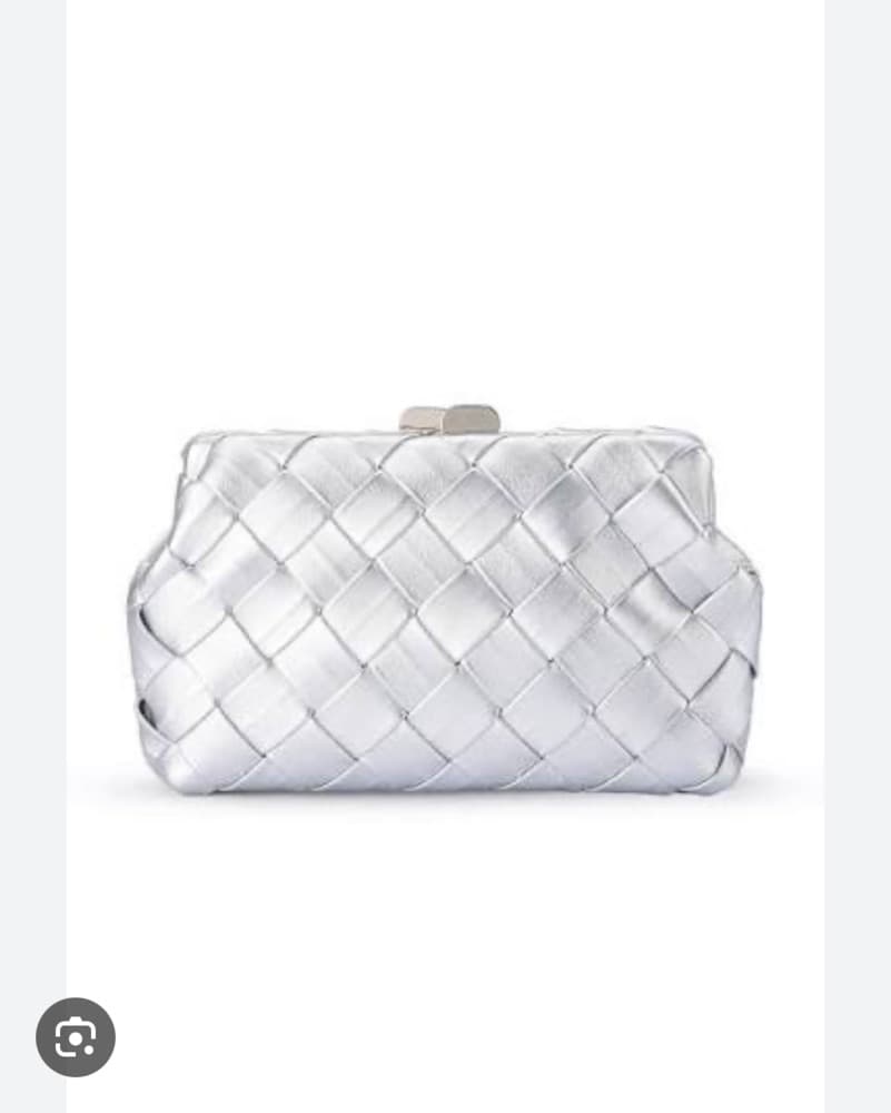 Silver Clutch Bag - Image 1