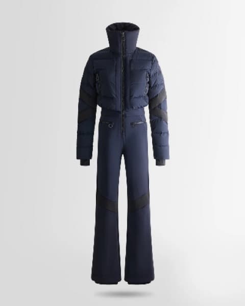 Designer Fusalp Black & Navy Ski Suit - Image 1