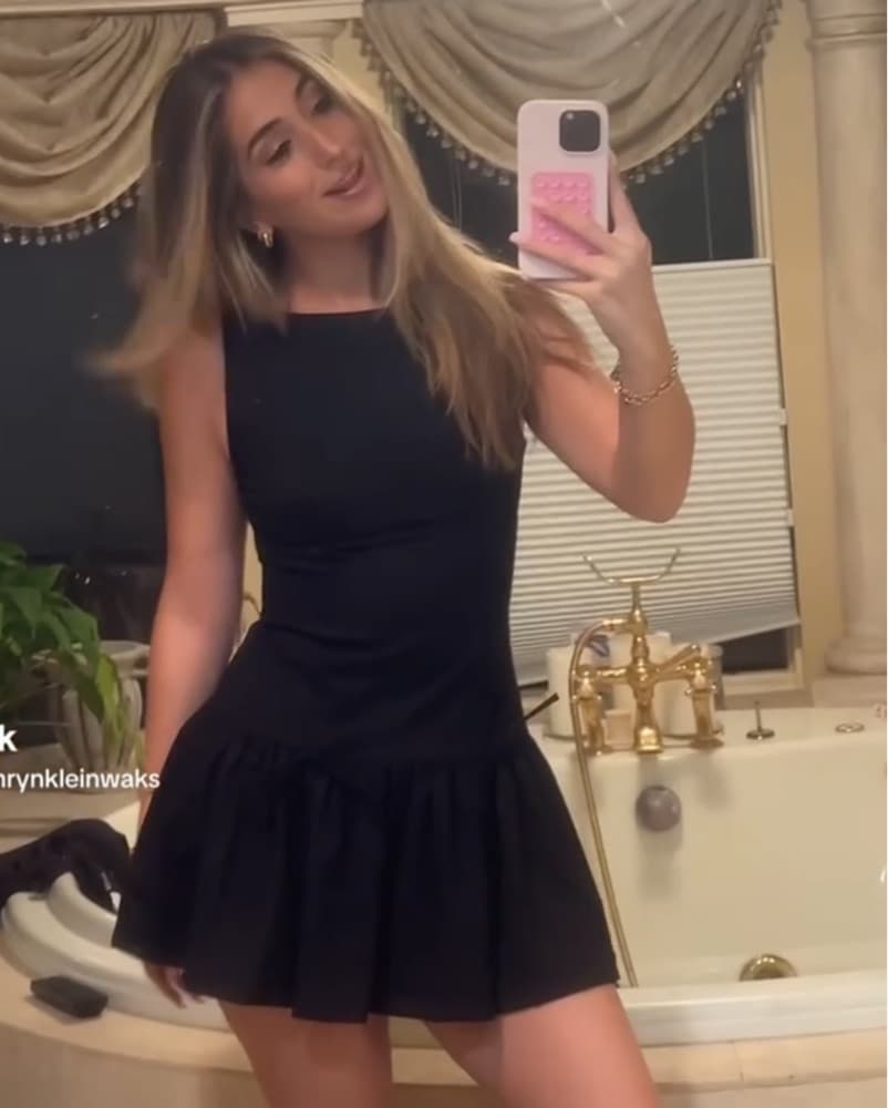 Zara Short Black Dress With Bows - Image 2