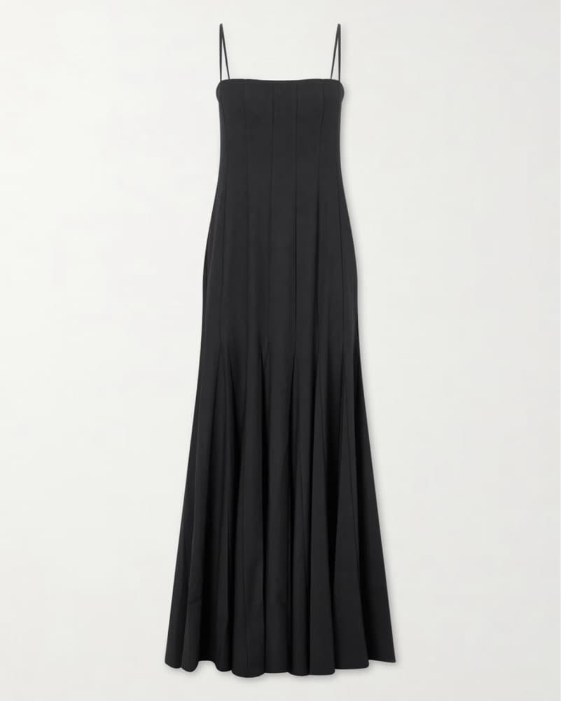 Staud Rila paneled crepe midi dress - Image 3