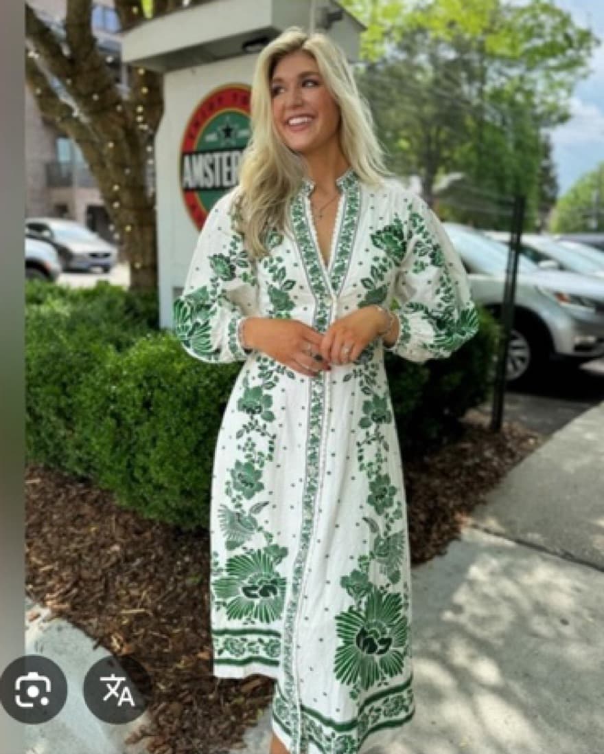 Farm Rio Floral Midi Maxi Dress - Image 3