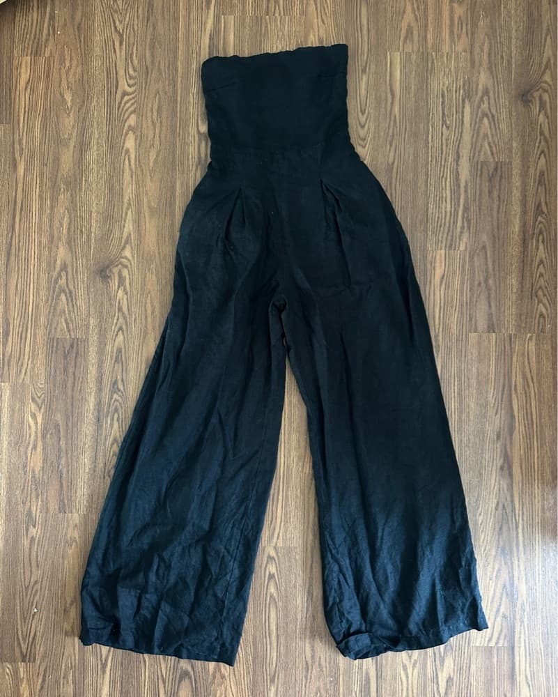 black strapless jumpsuit - Image 3