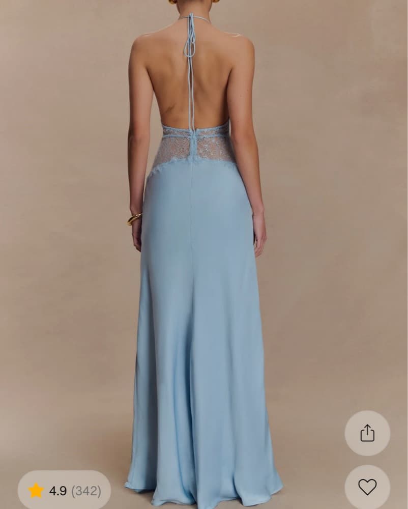 Meshki Blue Maxi Dress - Image 2