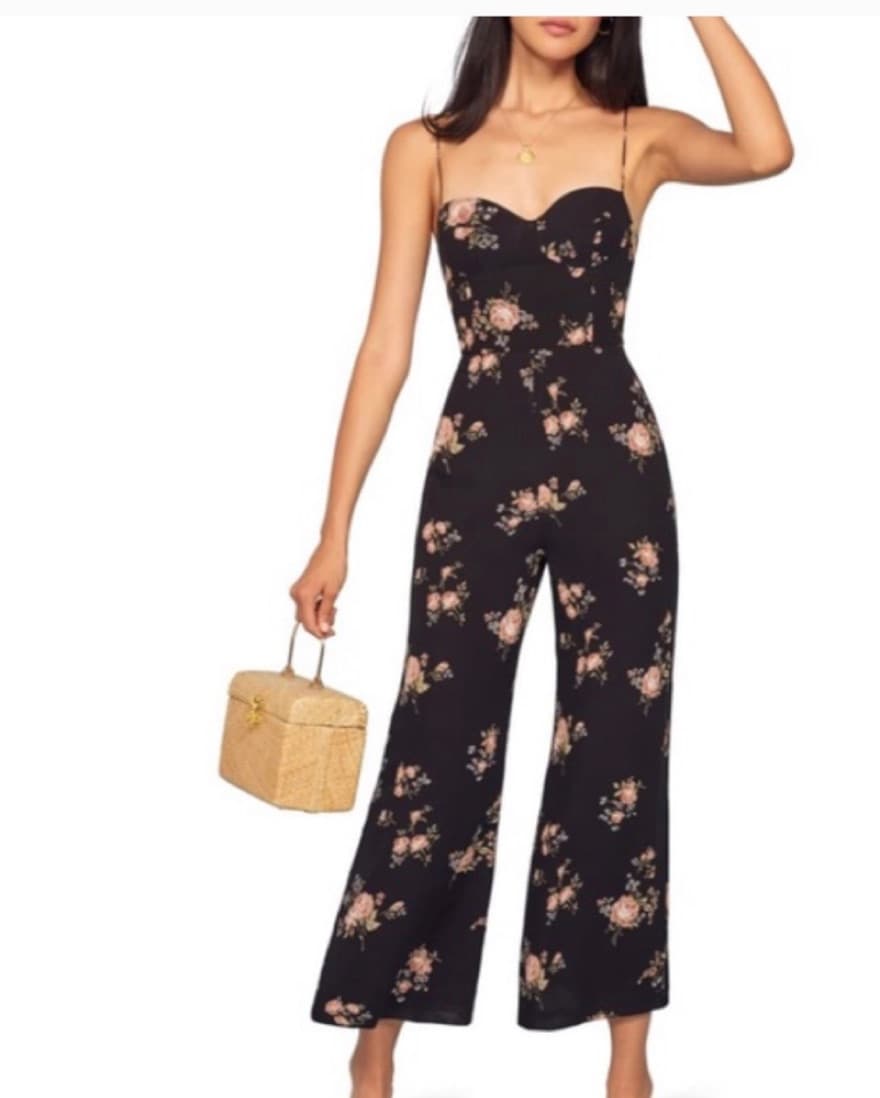 Reformation Portia Floral Jumpsuit - Image 3