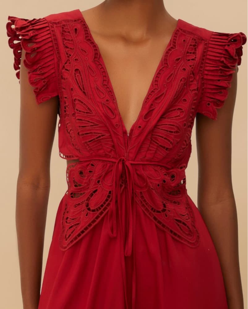 Red Farm Rio Butterfly Dress - Image 2