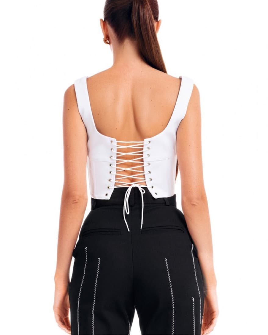 Danielle guizio White Corset - Image 2