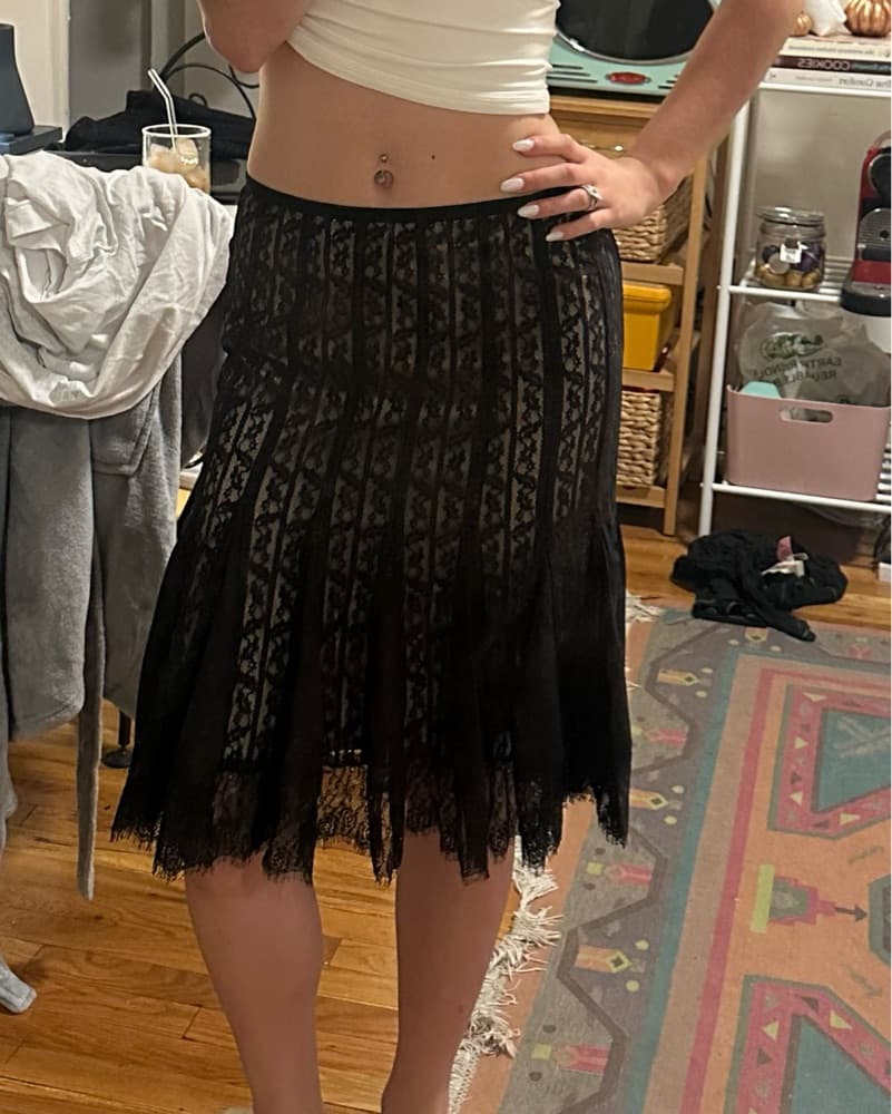 black lace skirt - Image 3