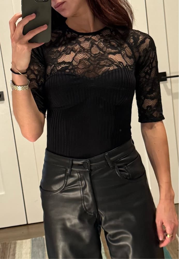 Fleur Du Mal: Magnolia Lace Bodysuit - Image 2