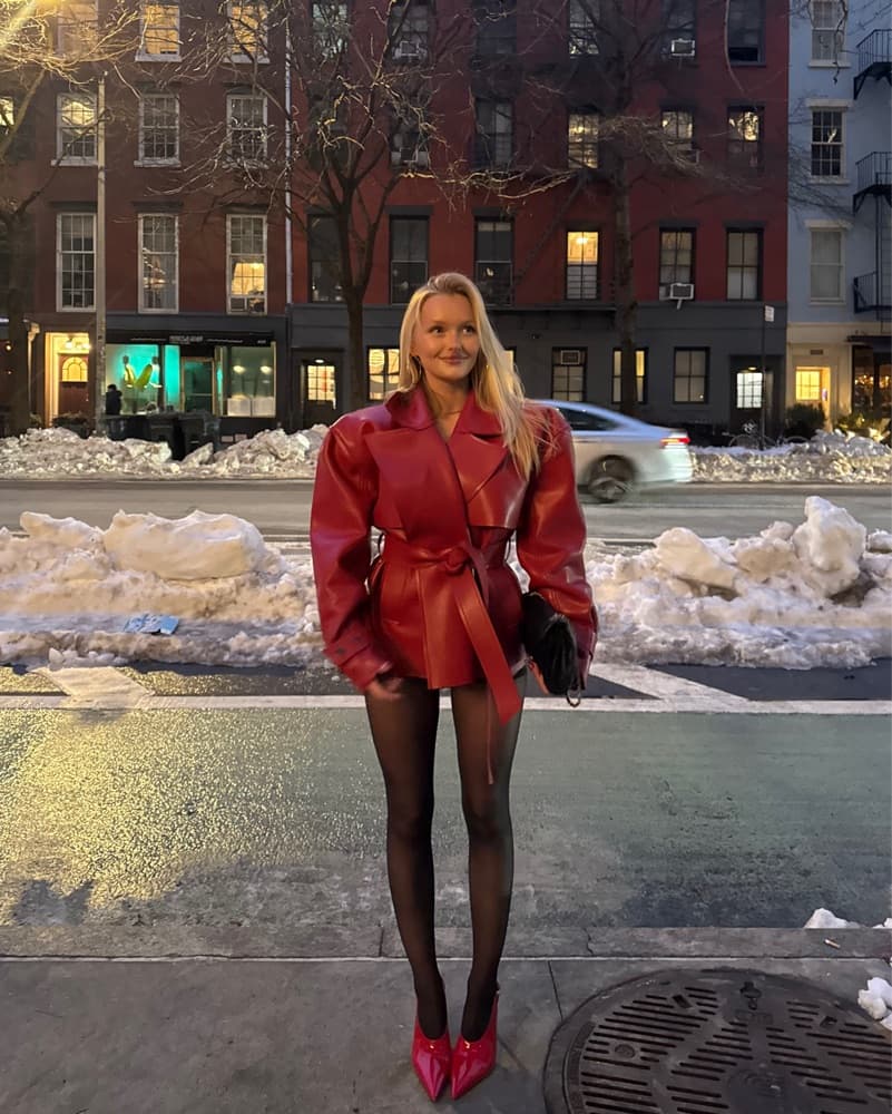 Red Jacket And Short Set  - Image 2