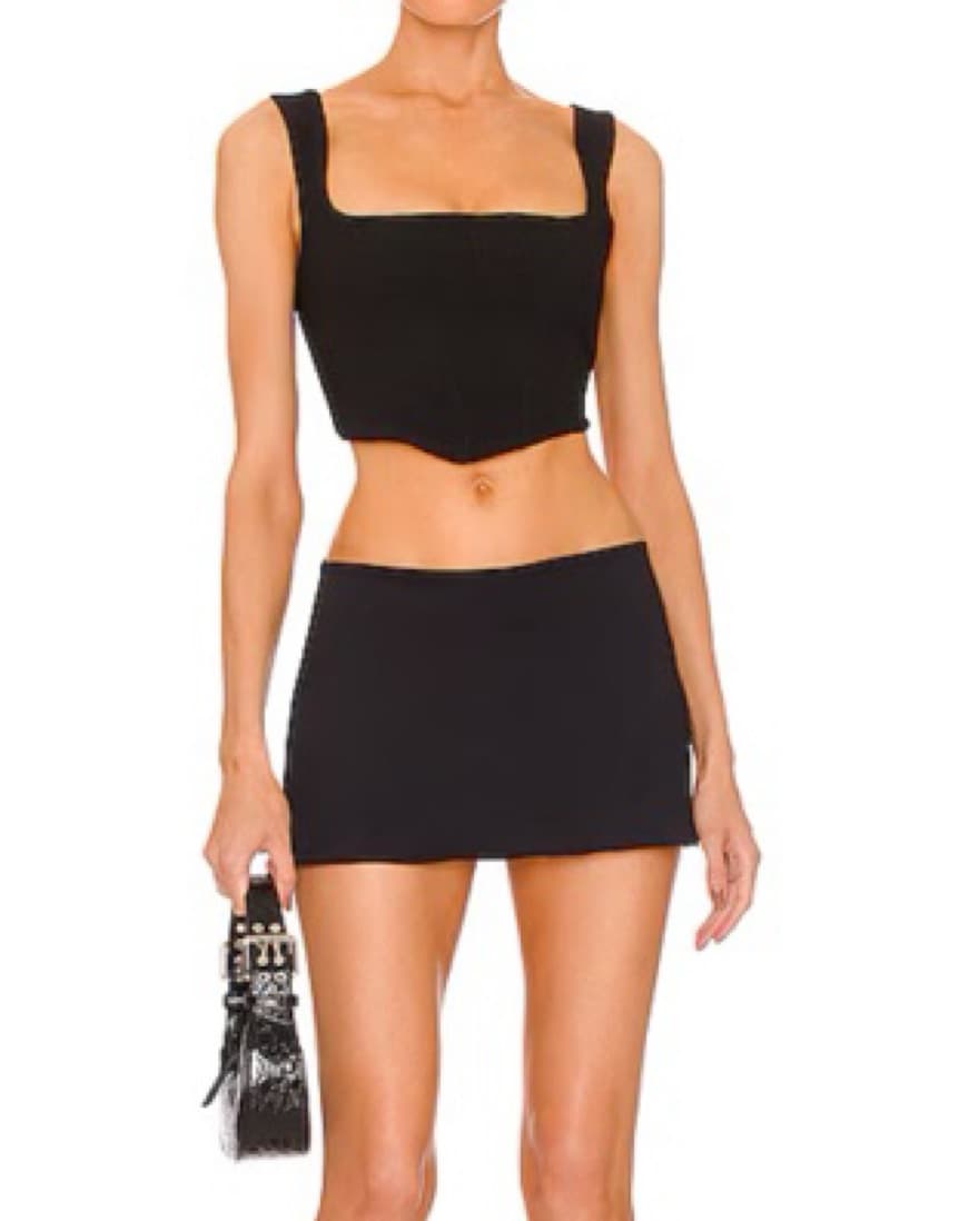 Danielle Guizio Micro Mini Stretch Skirt - Image 1