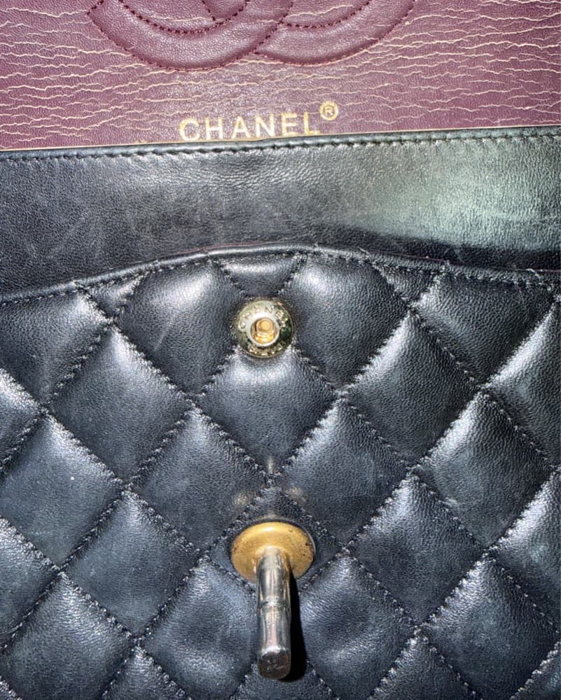 Chanel Classic Flap Bag – Black Lambskin - Image 2