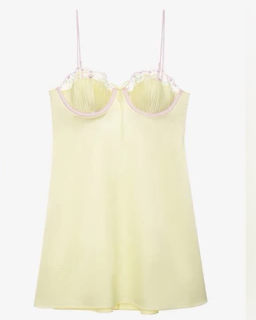 For Love and Lemons Yellow Slip Dress - Image 2