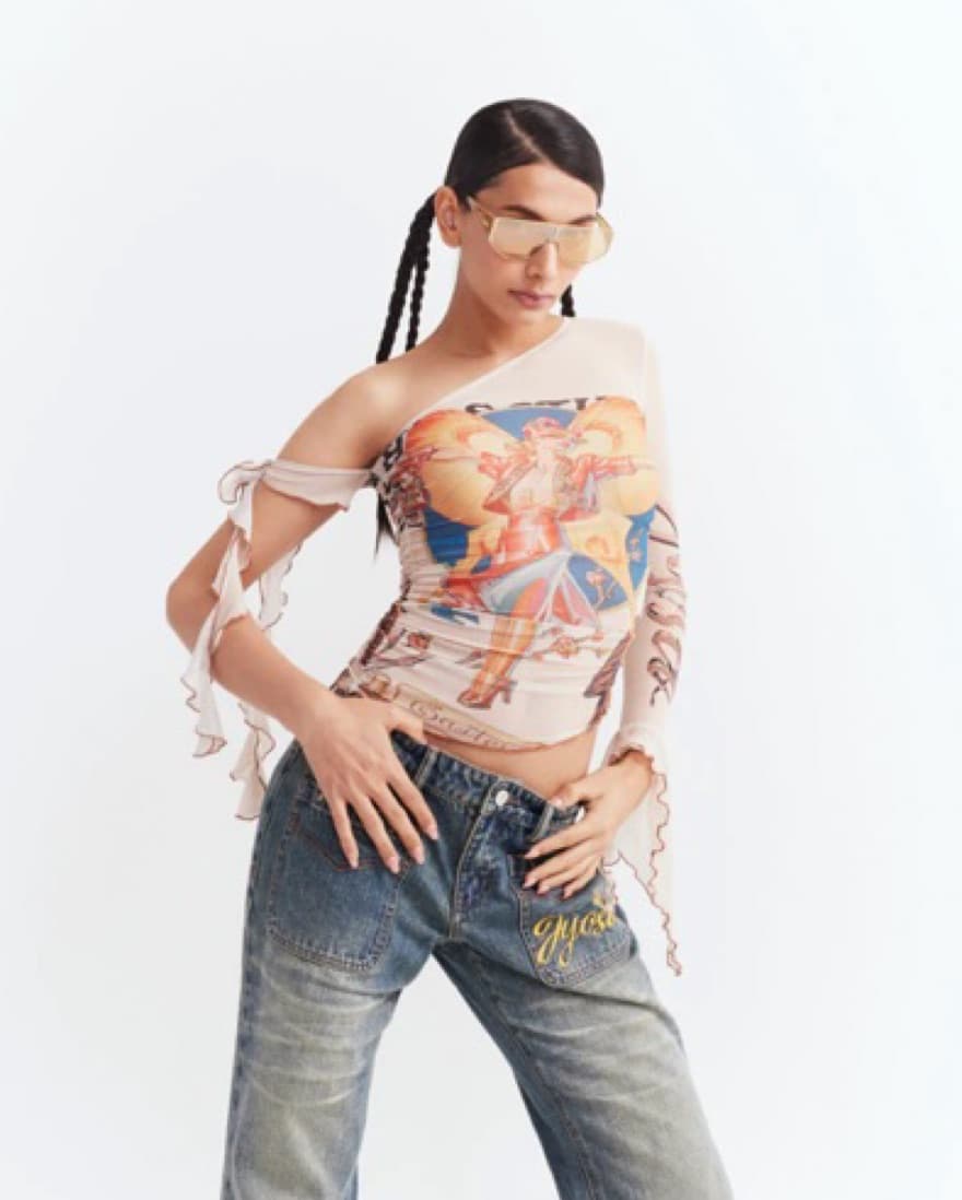 Y2K One Shoulder Top - Image 3