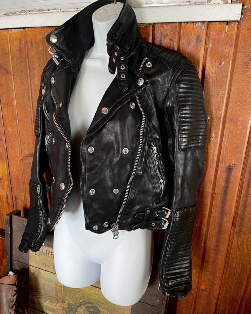 Burberry Loseley  Leather Jacket Moto - Image 1