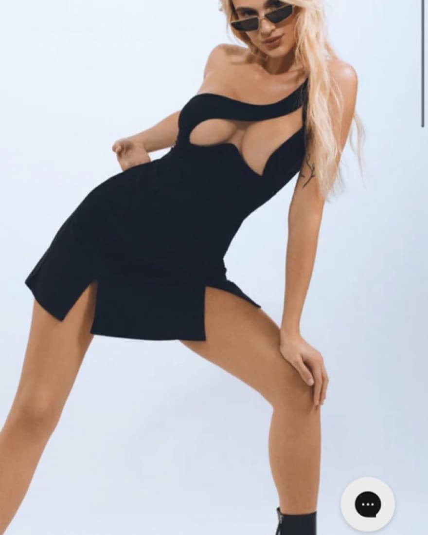 God Save Queens Black Gigi Mini Dress - Image 2