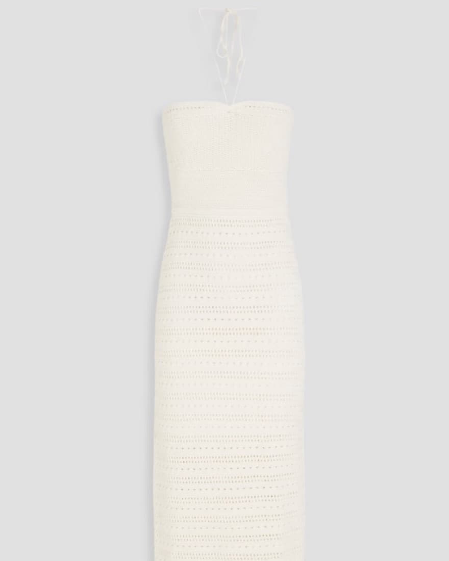BA&SH Cutout Halterneck Midi Dress - Image 3
