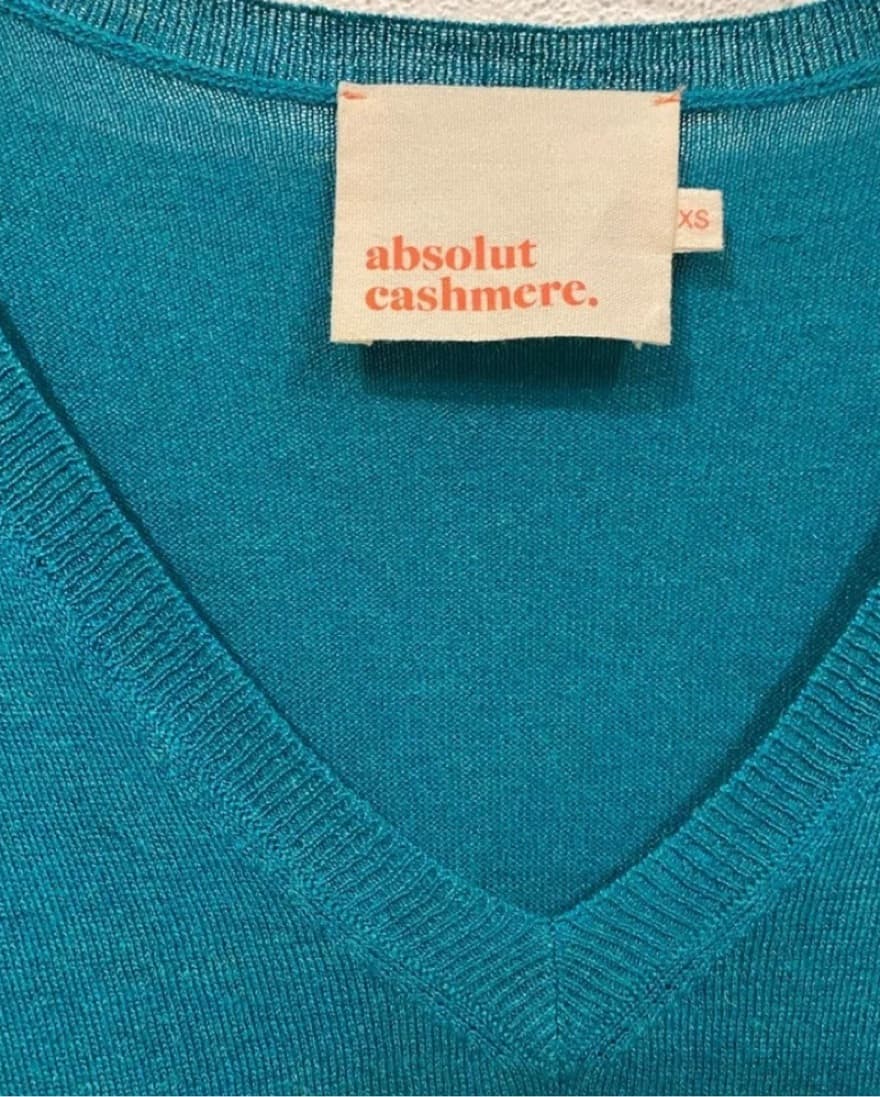 Absolut Cashmere V-Neck Sweater Size XS  - Image 3