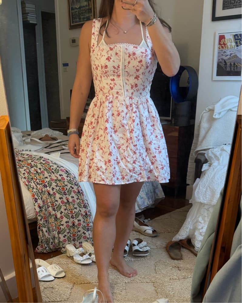 Reformation Sheri Linen Mini Dress - Image 1